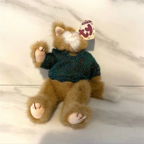 Vintage TY Collectible Plush Pouncer Attic Cat #6011 Treasure Collection animal - Picture 2 of 11